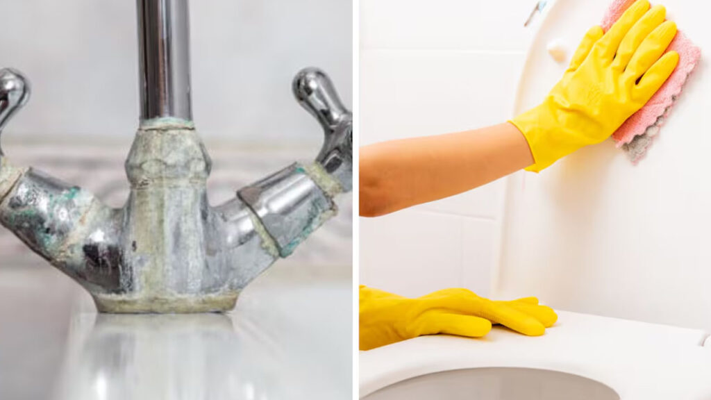 Adiós al sarro: trucos caseros para limpiar inodoros y llaves sin dañarlos